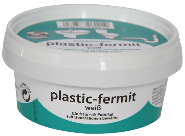 Exemplary representation: Sealing paste for hemp or flax sealing, plastic-fermit, 250g tin