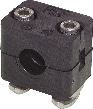 Exemplary representation: Plastic clip with mounting rail nuts for fitting on C-mounting rail